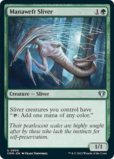 Manaweft Sliver (Commander Masters) Light Play