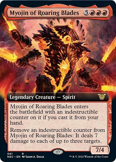 Myojin of Roaring Blades (Extended Art) (Commander: Kamigawa: Neon Dynasty) Near Mint
