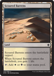 Scoured Barrens (Khans of Tarkir) Light Play