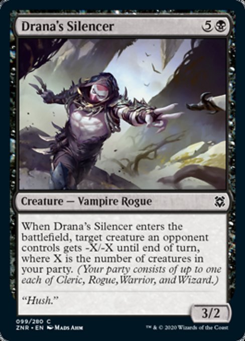 Drana's Silencer (Zendikar Rising) Damaged / Poor