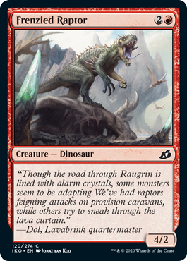 Frenzied Raptor (Ikoria: Lair of Behemoths) Light Play