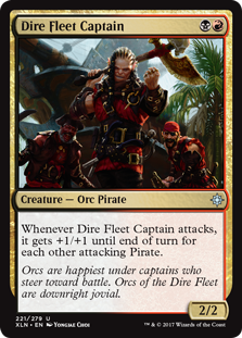 Dire Fleet Captain (Ixalan) Light Play