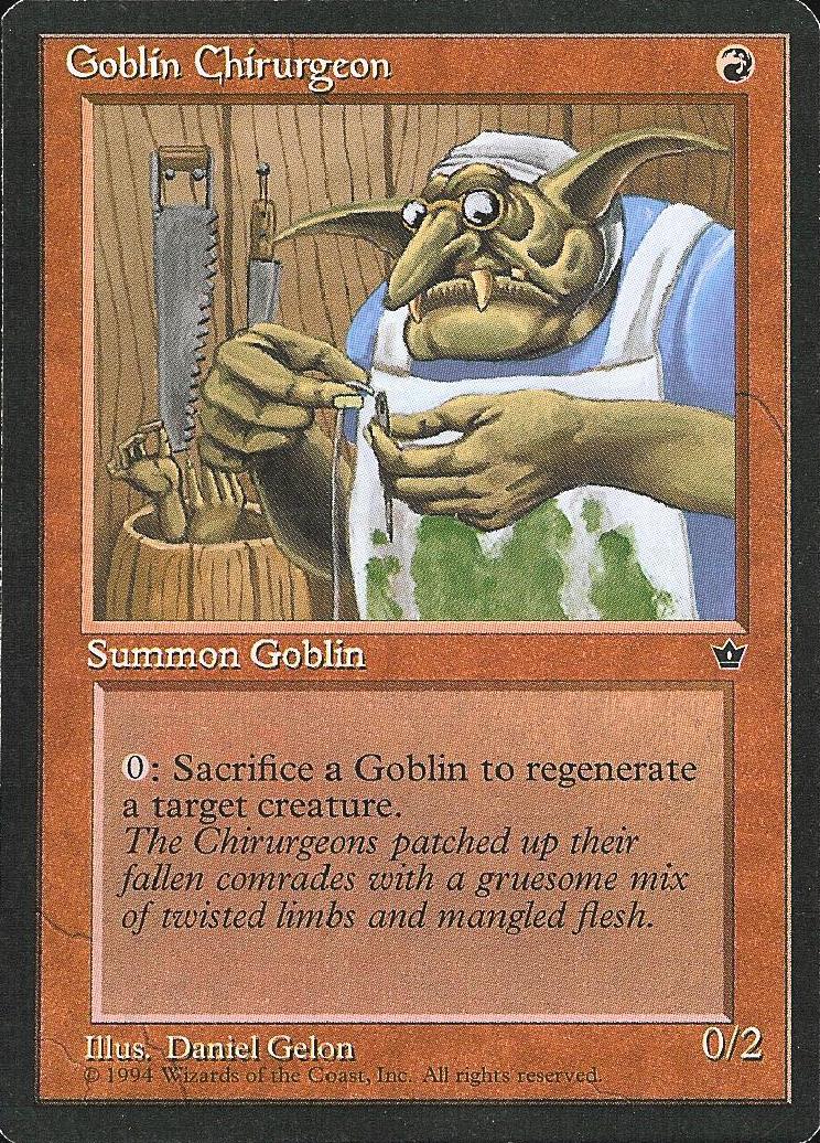 Goblin Chirurgeon (Gelon) (Fallen Empires) Light Play