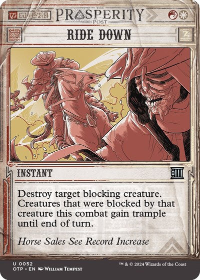 Ride Down (Outlaws of Thunder Junction: Breaking News) Light Play Foil