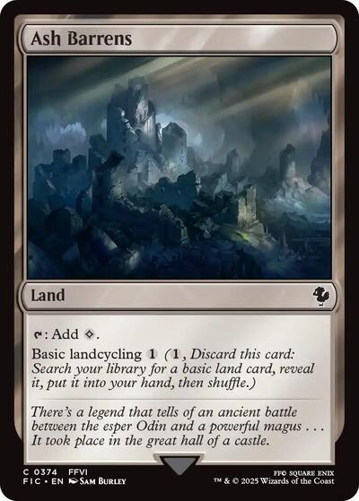 Ash Barrens (Commander: FINAL FANTASY) Light Play