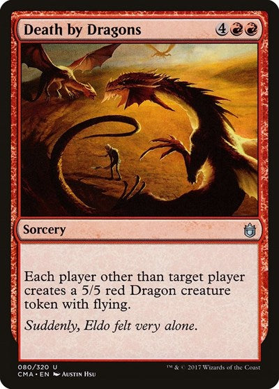 Death by Dragons (Commander Anthology) Light Play