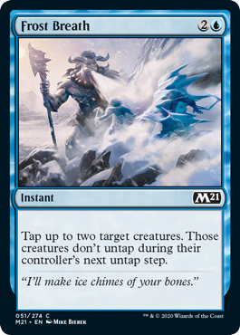 Frost Breath (Magic 2021 Core Set) Light Play
