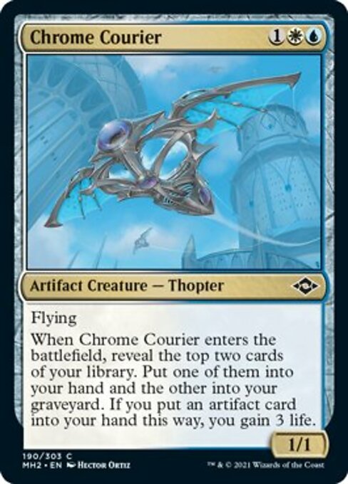 Chrome Courier (Modern Horizons 2) Light Play Foil