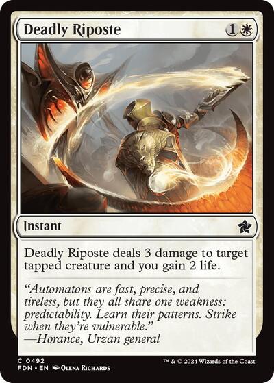 Deadly Riposte (Foundations) Light Play