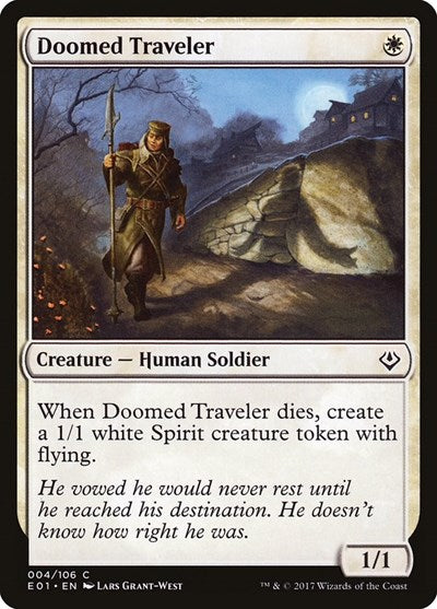 Doomed Traveler (Archenemy: Nicol Bolas) Light Play