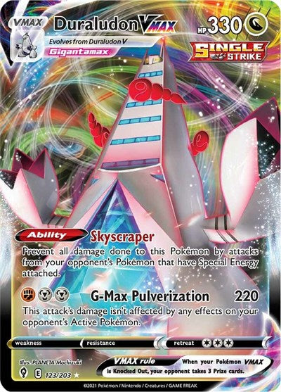 Duraludon VMAX (SWSH07: Evolving Skies) Light Play Holofoil