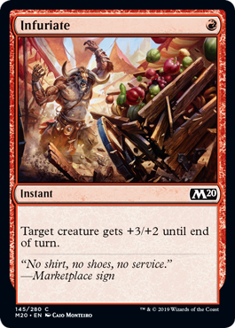 Infuriate (Magic 2020 Core Set) Heavy Play