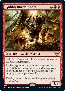 Goblin Razerunners (Commander: Kamigawa: Neon Dynasty) Light Play