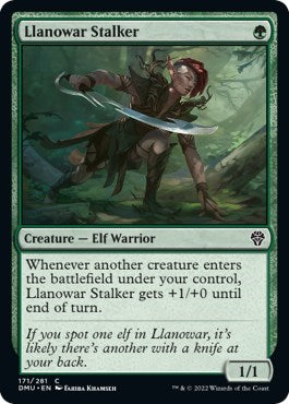 Llanowar Stalker (Dominaria United) Light Play