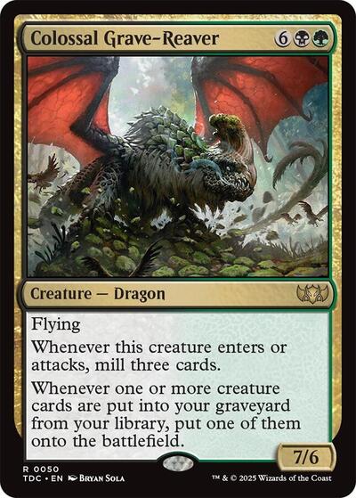 Colossal Grave-Reaver (Commander: Tarkir: Dragonstorm) Near Mint