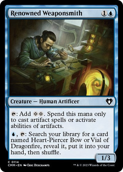 Renowned Weaponsmith (Commander Masters) Light Play