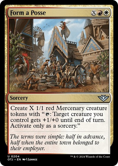 Form a Posse (Outlaws of Thunder Junction) Light Play Foil
