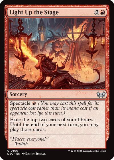 Light Up the Stage (Commander: Duskmourn: House of Horror) Light Play