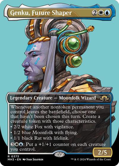Genku, Future Shaper (Borderless) (Modern Horizons 3) Light Play Foil