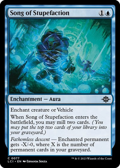 Song of Stupefaction (The Lost Caverns of Ixalan) Light Play Foil