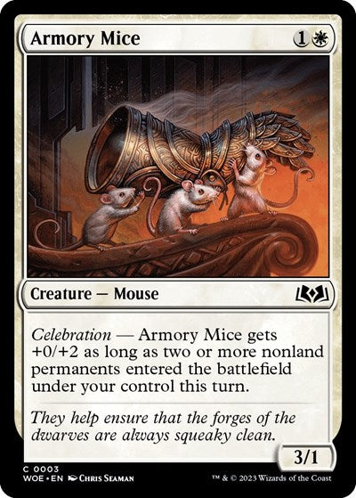Armory Mice (Wilds of Eldraine) Light Play