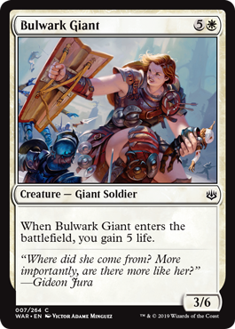 Bulwark Giant (War of the Spark) Light Play