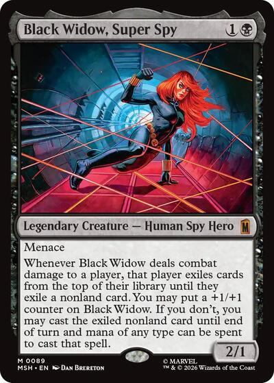 Black Widow, Super Spy (Marvel Super Heroes) Light Play