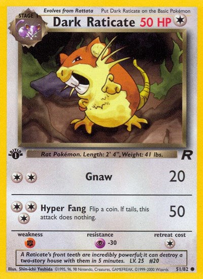 Dark Raticate (Team Rocket) Damaged / Poor Unlimited