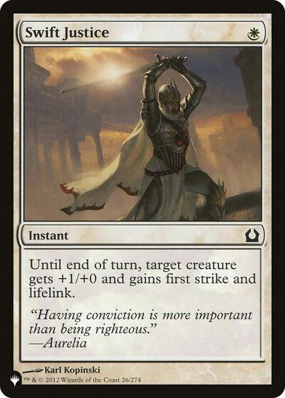 Swift Justice (The List) Light Play