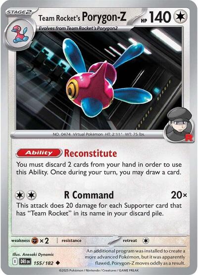 Team Rocket's Porygon-Z (SV10: Destined Rivals) Light Play