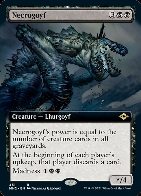 Necrogoyf (Extended Art) (Modern Horizons 2) Near Mint Foil