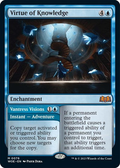 Virtue of Knowledge (Wilds of Eldraine) Light Play Foil
