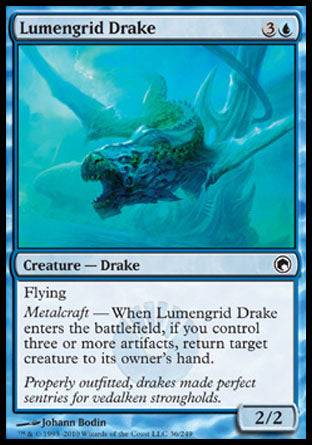 Lumengrid Drake (Scars of Mirrodin) Light Play