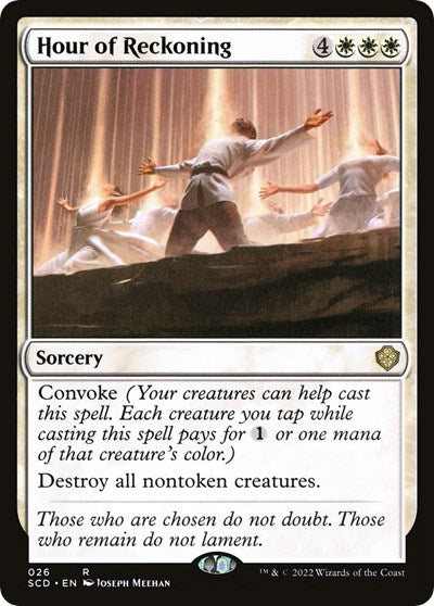 Hour of Reckoning (Commander 2022 Starter Decks) Light Play