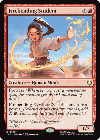 Firebending Student (Avatar: The Last Airbender) Light Play Foil