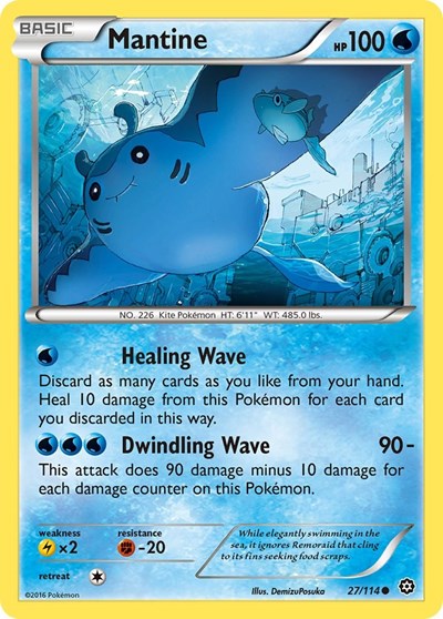 Mantine (XY - Steam Siege) Light Play