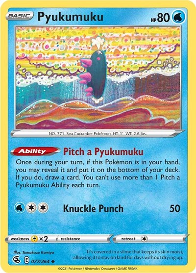 Pyukumuku (SWSH08: Fusion Strike) Light Play