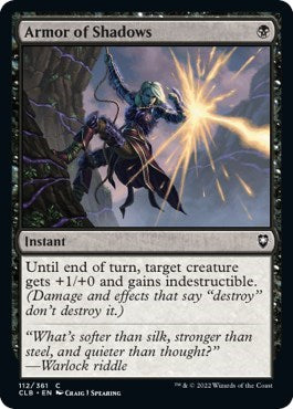 Armor of Shadows (Commander Legends: Battle for Baldur's Gate) Light Play Foil