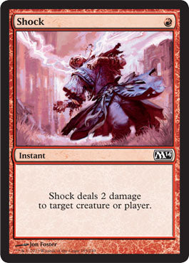 Shock (Magic 2014 Core Set) Light Play Foil