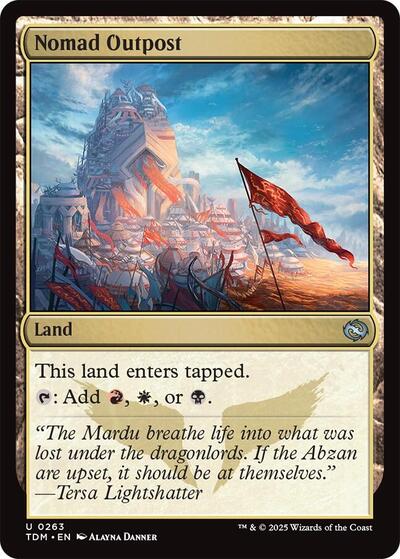 Nomad Outpost (Tarkir: Dragonstorm) Light Play