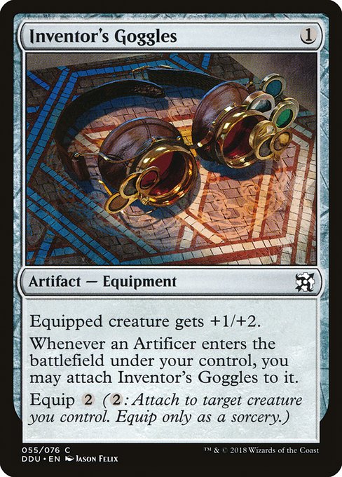 Inventor's Goggles (Duel Decks: Elves vs Inventors) Light Play