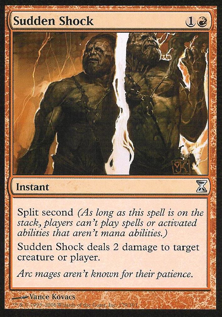 Sudden Shock (Time Spiral) Heavy Play