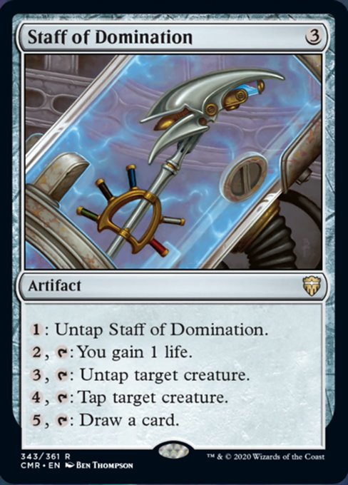 Staff of Domination (Commander Legends) Light Play