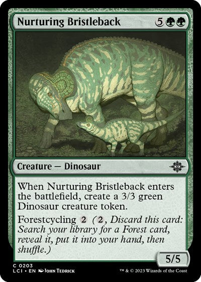 Nurturing Bristleback (The Lost Caverns of Ixalan) Light Play