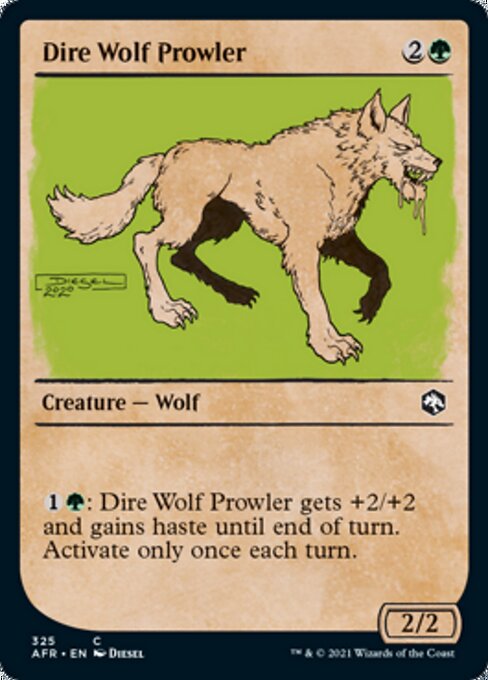 Dire Wolf Prowler (Showcase) (Adventures in the Forgotten Realms) Light Play