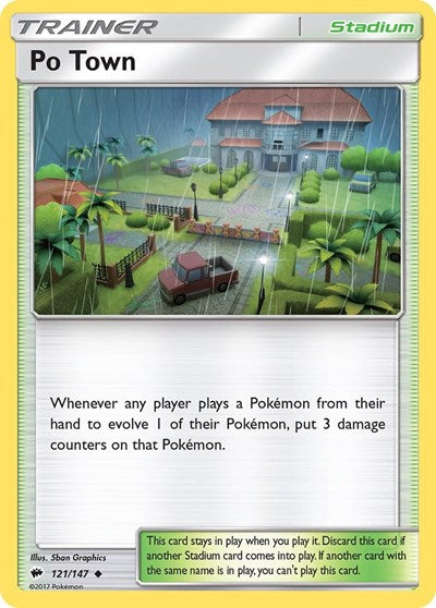 Po Town (SM - Burning Shadows) Medium Play