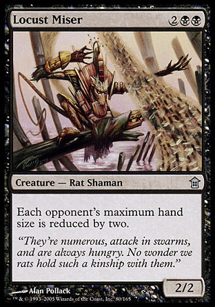 Locust Miser (Saviors of Kamigawa) Light Play