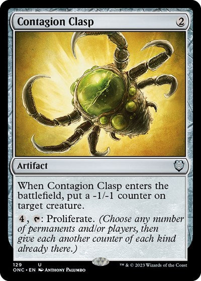 Contagion Clasp (Commander: Phyrexia: All Will Be One) Light Play