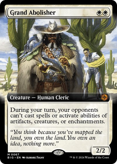 Grand Abolisher (Extended Art) (Outlaws of Thunder Junction: The Big Score) Light Play Foil