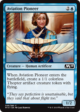 Aviation Pioneer (Magic 2019 Core Set) Light Play